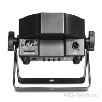 CAMEO FLAT PAR TRI 3W IR Светодиодный тонкий PAR прожектор высокой мощности 7x3Вт RGB (3-в-1) в черном корпусе